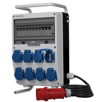 Stromverteiler TD-S/FI 8x230V Kabel 5x4mm2 SKHU Gestell Doktorvolt® DV-0342-D