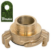 Klauenkupplung GEKA Außengewinde 1" Messing Schnellkupplung BRADAS BR-GK113A