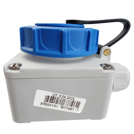 Steckdose 16A 230V hermetische Industriesteckdose wasserdicht IP68 Aufputz 3101-382-0900