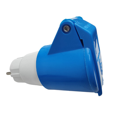 Marlanvil Camping Adapter mit Stecker Uni-Schuko 16A 250V auf 16A CEE Kupplung Stromadapter IP40 6.816.213