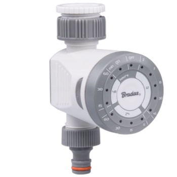 Bewässerungsuhr elektrische Zeitschaltuhr für Wasserhähne zur automatischen Bewässerungssteuerung WHITE LINE Bradas WL-3135