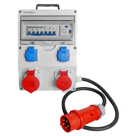 Stromverteiler ECO-S/FI 1x32A 1x16A 2x230V SKH 5x4mm2 Doktorvolt DV-9757-D