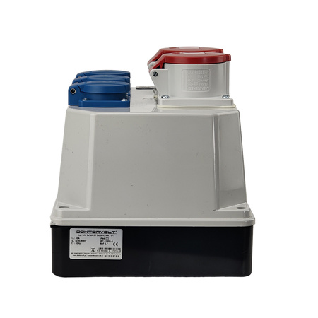 Stromverteiler BAU 2x16A 3x230V mit Trennschalter 0-1 32A Doktorvolt® DV-9771-D