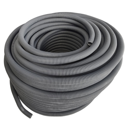 EM GROUP Wellrohr mit Zugdraht halogenfrei ungeschlitzt 750N Ø20mm 100m FEPCTAF25100