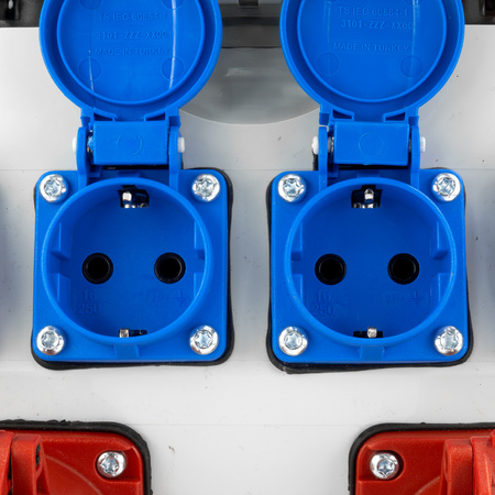 Baustromverteiler 32A/16A CEE 4x230V Stromverteiler TGD Wandverteiler ohne Sicherungen Doktorvolt DV-6029-D