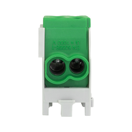 Hauptleitungsklemme Abzweigklemme HLAK 25-1/2 M2 grün Klemmblock Verteilerklemme 1P 1,5-25 mm2 1,5-16mm2 Pollmann 208 2080138