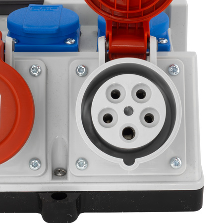 Stromverteiler Adapter Universell CEE Stromverteilung Industrie TR-S 4x230V 3x400V 1x32A/2x16A Doktorvolt DV-7273-D