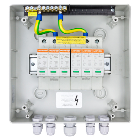 Solar Anschlusskasten PV DC 1000V 2x Mersen T2 2-String PG Doktorvolt DV-4425-FOT