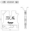 Schutzleiter-Reihenklemme 2.5mm2 gelb-grün Erdungsklemme VDE UL 3398