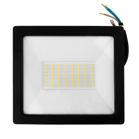 LED Außenstrahler 50W GTV Flutlicht schwarz IP65 Außenwandstrahler 4000lm GT-GCX50W-40
