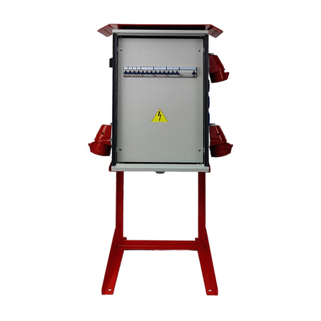 Baustromverteiler mit Ständer OS-S/FI SET 2x32A 1x16A 8x230V Doktorvolt DV-7228-F