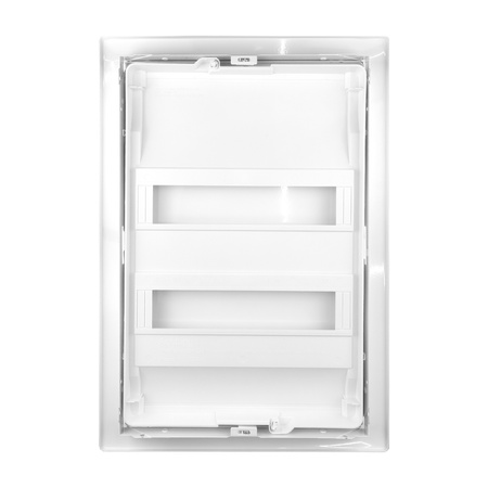 Verteilerschrank Unterputz Sicherunngskasten 2 Reihen 24 Modulen Verteilerkasten Kleinverteiler weiß Hager Volta 2x12 VU24AT