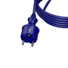 Anschlusskabel 3m IP44 mit geradem Stecker 250V 16A 3x1,5 mm² H07BQ-F PP-40H Blau W-98452