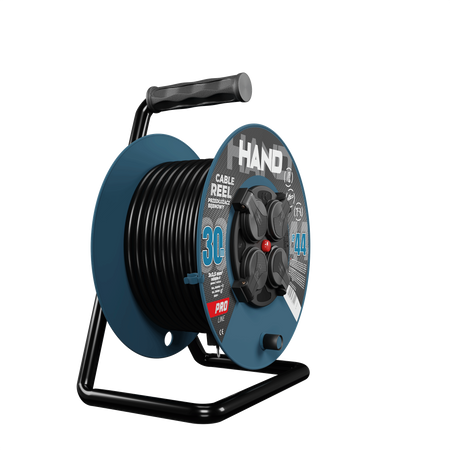 Kabeltrommel HAND PRO 30m 4x Steckdosen 230V IP44 H05RN-F 3x2,5 mm² W-96318