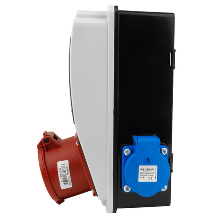 Wandverteiler XS-S 32A 2x230V IP44 Stromverteiler Komplett Verdrahtet Doktorvolt DV-5077-F