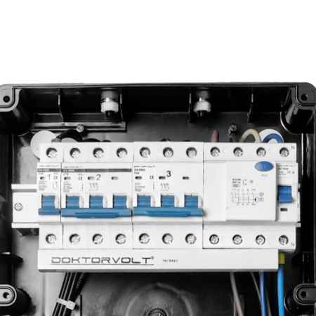 Stromverteiler ECO-S/FI 1x32A 1x16A 2x230V franz/belg System Doktorvolt DV-2589-F