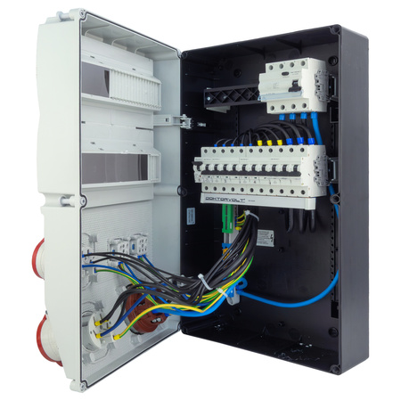 Stromverteiler eXT-S/FI 63A 32A 16A 2x230V franz/belg System Doktorvolt® DV-0854-F