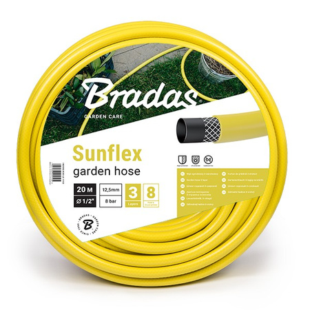 Gartenschlauch SUNFLEX 1/2" 30m 3-lagig Bradas WMS1/230