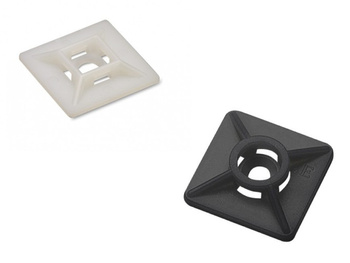 100 Stk. Kabelsockel Montagesockel für Kabelbinder selbstklebend weiß/schwarz Wahl 0732 0725 0756 BMB0902