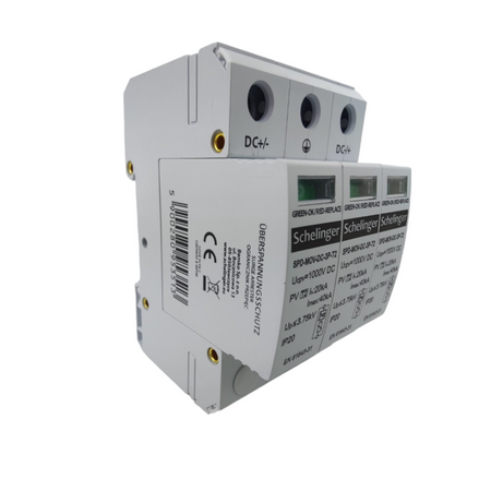 Überspannungsschutz 3P DC 1000V klasse T2 Schelinger A53-SPD-MOV-DC-3P-T2