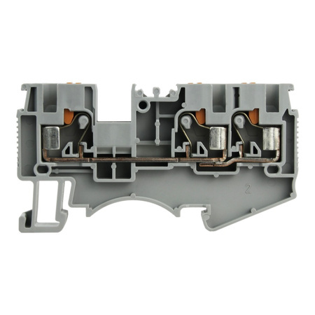 Reihenklemme 2.5mm2 3 Leiter Durchgangsklemme 1P Grau UL DS2.5-TW-01P-11-00AH