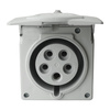 CEE Wandsteckdose mit Aufbaugehäuse 32A 400V 5P IZVN 3253