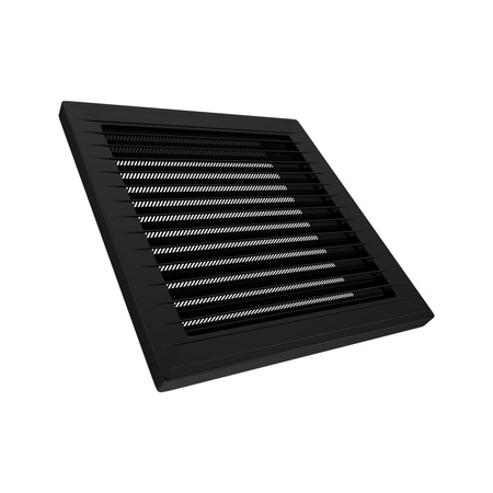 Lüftungsgitter Insektenschutz 14x14 schwarz/graphit AirRoxy 02-339