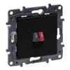 Lautsprechersteckdose schwarz Niloe Step 863585