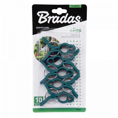 10 Stück Pflanzen Befestigungsclips Bradas TYK51.
