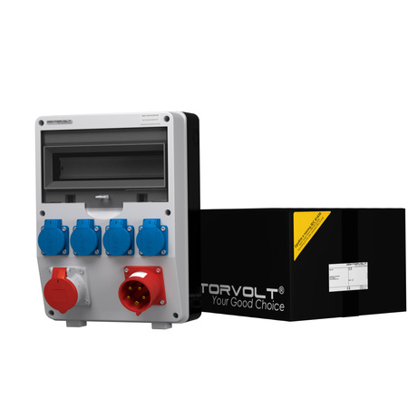 Stromverteiler TD 1x16A 4x230V mit 1x32A Anbaustecker Doktorvolt DV-2381-D