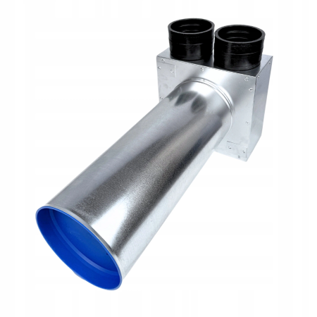 Lüftungsverteiler Verteilerkasten 2x75 Ø125 Wohnraumlüftung Luftverteiler E-KSR-2x75/125-OC