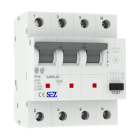 SEZ FI/LS C20 30mA 4p 10kA RCBO FI/LS-Schalter Kombi Schalter 0090924