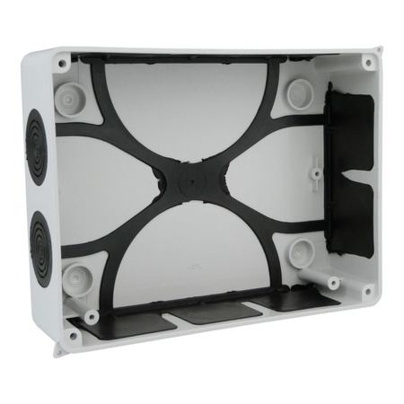 Abzweigkasten 190x145x70 10 Dichtmembranen IP65 Aufputz Abzweigdose Verbindungsdose Industriegehäuse IP66 M-L 009.PG