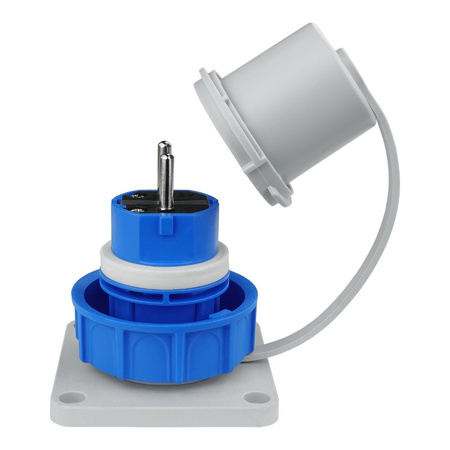 Hermetischer Anbaustecker Schuko 230V IP68 3101-400-0900