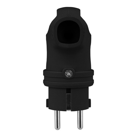 Gummistecker mit Griff 16A 230V Stecker schwarz 3101-302-0300