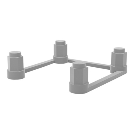 Einbausatz für Schutzkontakt-Steckdosen 4 Kunststoffmuttern Lochmass 38x38mm Isolierschutz DV-1370-230-RPP