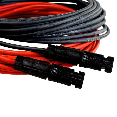 Solarkabel Verlängerungskabel 4mm² mit Solarsteckern rot/schwarz 1 - 50m DV-8799-FOT