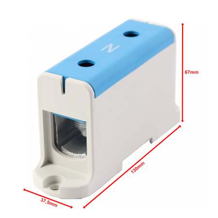 Hauptleitungsklemme Anschlussklemme ETB 240/1 Al/Cu Universalklemme elektroinstallation 2 Löcher Elektro Becov UK1240.12