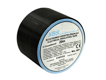 XBS Isolierband schwarz PVC 0,13mm x 50mm 20m Klebeband SZ50/B