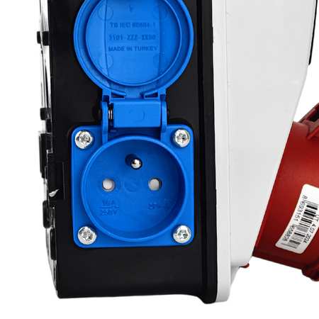 Wandverteiler XS 16A 2x230V IP44 Stromverteiler Komplett Verdrahtet Doktorvolt DV-5121-F