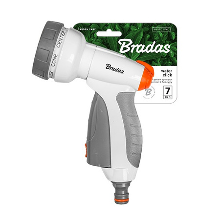 7 Funktionen Profi Spritzbrause Gartenbrause Sprühpistole Schlauchbrause Sprüher WHITE LINE BRADAS WL-EN53M