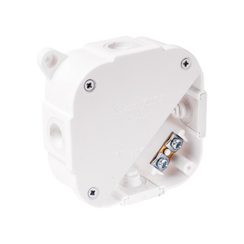 Abzweigkasten Aufputz-Feuchtraum Verbindungsdose mit Klemmen Abzweigdose weiss 88x88x40 mmViplast 074-51