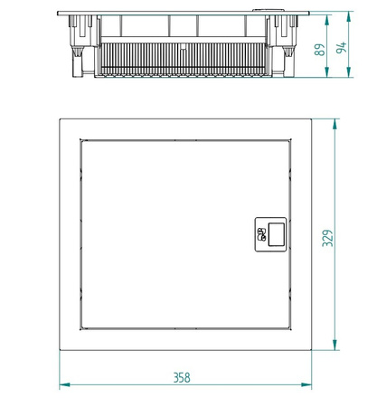 Verteilerkasten VDE 12+2 Unterverteiler Sicherungskasten Kleinverteiler EPN 2001-00