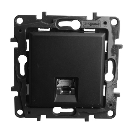 Computersteckdose RJ45 CAT6 UTP schwarz Niloe Step 863563