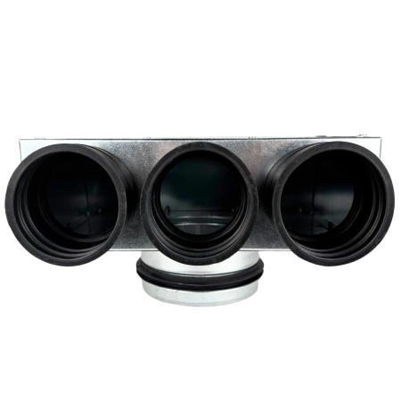 Lüftungsverteiler Verteilerkasten 3x75 Ø125 Wohnraumlüftung Luftverteiler E-KSR-3X75/125-OC-K