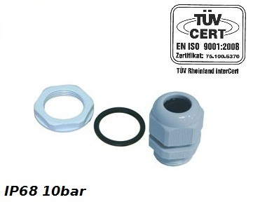 PG11 Kabelverschraubung 5-11mm IP68 10bar Grau PROFI 34.11 E-P 2831