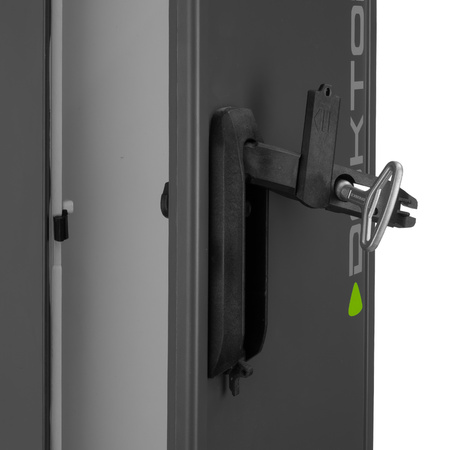 Campingsäule 132x26x24cm Leergehäuse auf Fundament duroplastisches Polyesterharz Campingverteiler Anthrazit Doktorvolt DV-6111