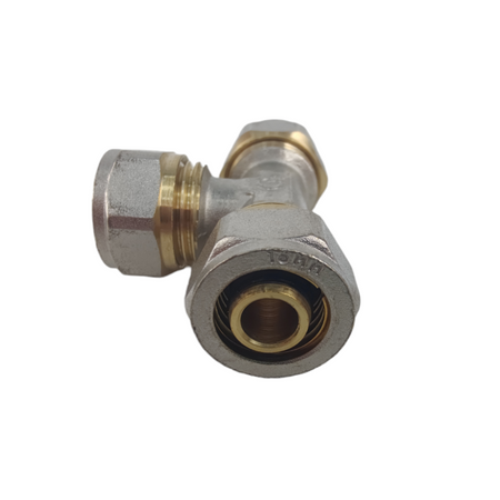 Installationsverbinder Klemmanschluss 16x16x16 Diamond dreifach für Mehrschichtrohre T-Stück FTN-009.16X16X16.T-3