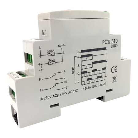 Zeitrelais Multifunktionsrelais Heizung Signalisierung Time Relay Relais F&F PCU-510 DUO