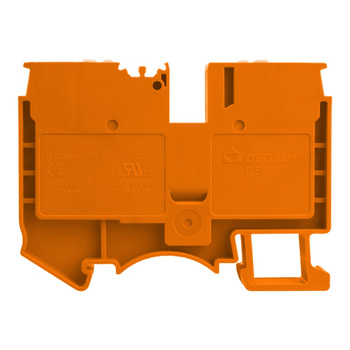 Reihenklemme 10mm2 Durchgangsklemme Orange UL DS10-01P-15-00A(H)
